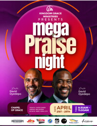 Purple Professional Church  Flyer (us Letter) template