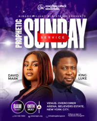 Branco Sunday Service Instagram Portrait Template