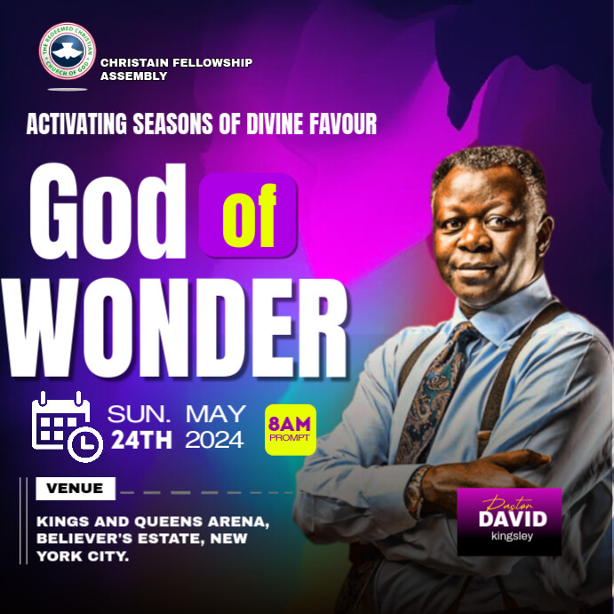 Purple Professional Church Flyers  Instagram Post template