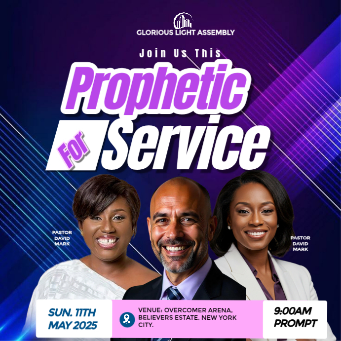 Purple Professional Church Flyers Instagram Post Template | PosterMyWall