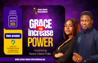 Purple Professional Church Flyers  Tabloid template