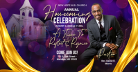 Morado Church Homecoming Celebration Gedeelde afbeelding op Facebook Template