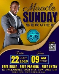 Purple Professional Church Instagram Portrait template