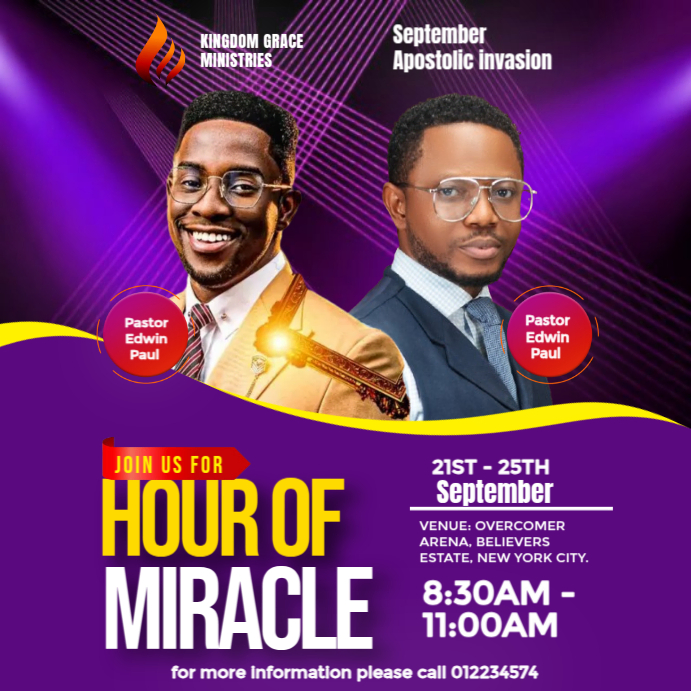 Copy of Purple Professional Church Instagram Post | PosterMyWall