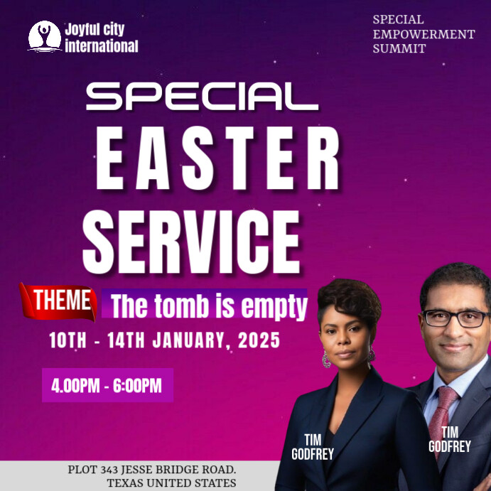Purple professional church instagram post Template | PosterMyWall