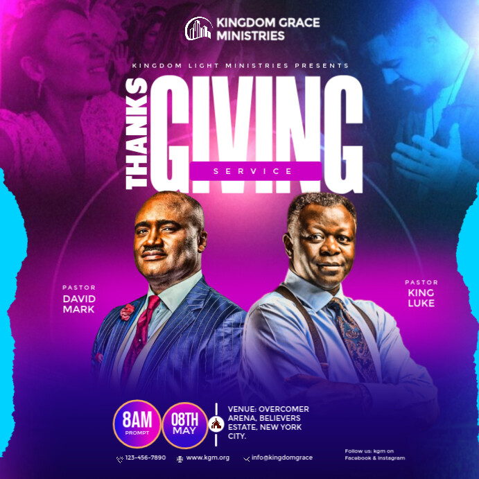 Copy of Purple Professional Church Instagram Post | PosterMyWall