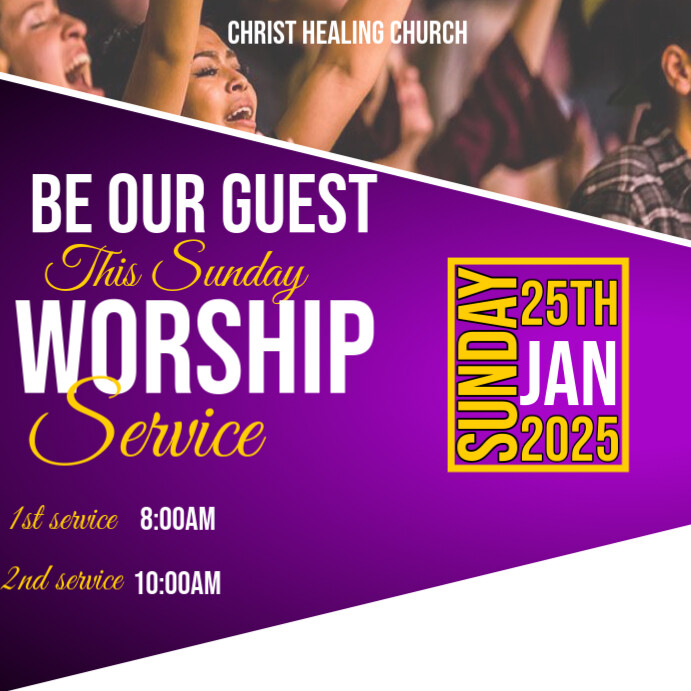 Purple Professional Church Instagram Post Template | PosterMyWall