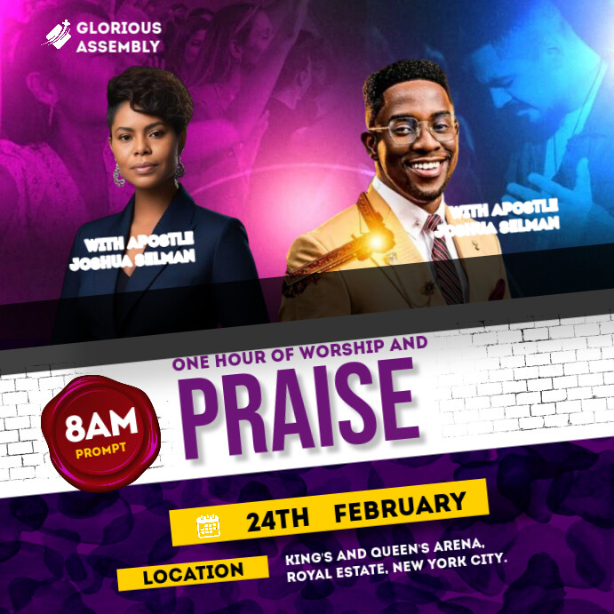 Copy of Purple Professional Church Instagram Post | PosterMyWall