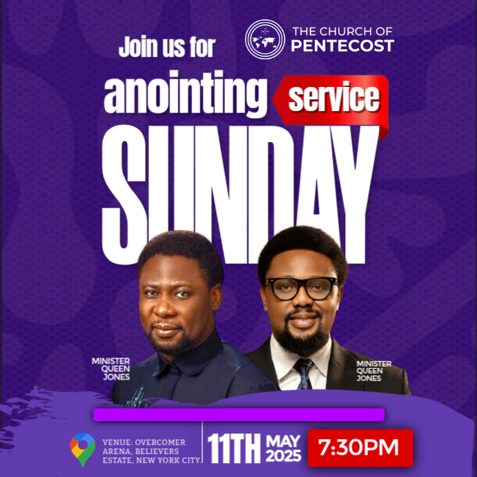 Purple Professional Church Instagram Post Template | PosterMyWall