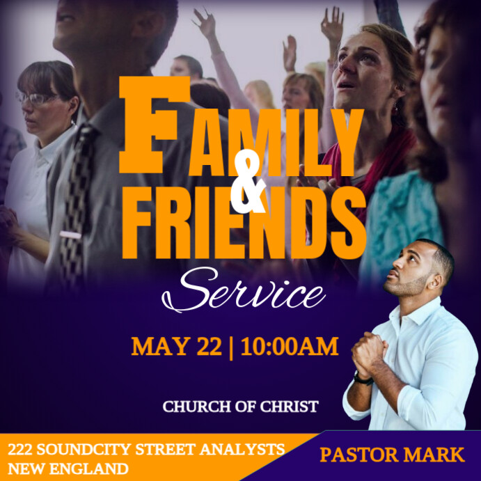 Purple Professional Church Instagram Post Template | PosterMyWall