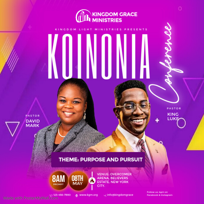 Purple Professional Church Instagram Post Template | PosterMyWall