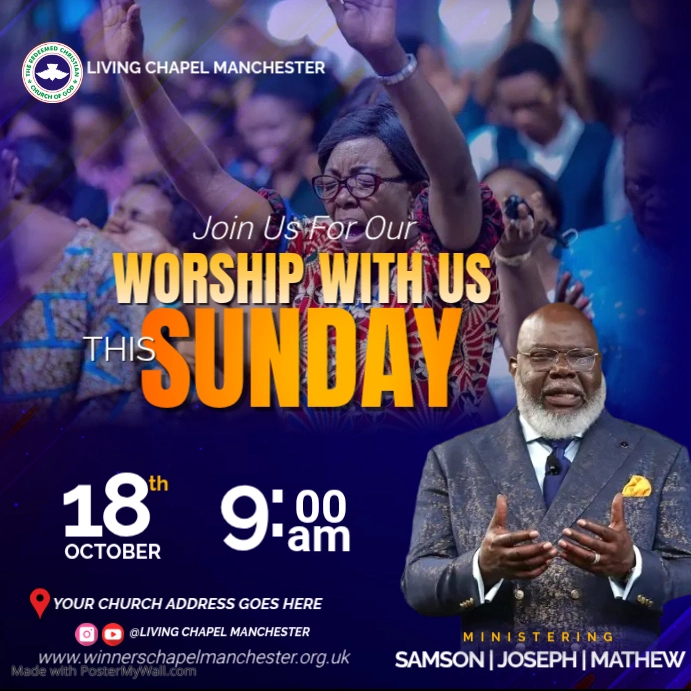 Modèle Church Worship Event | PosterMyWall