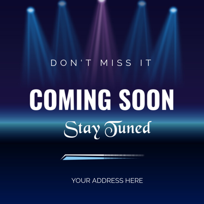 Coming Soon Note Copy of Purple Professional Coming Soon Announcement Notification Album ...