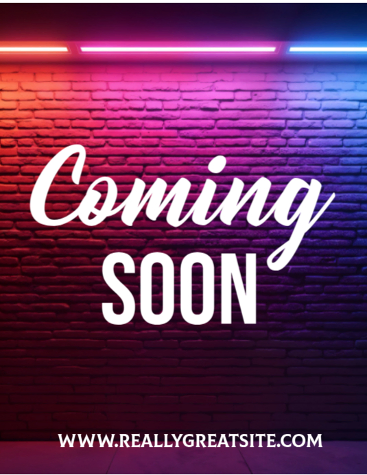 Purple Professional Coming Soon Flyer (us Letter) Template | PosterMyWall