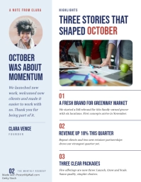 Purple Company Newsletter 传单(美国信函) Template - Page 2