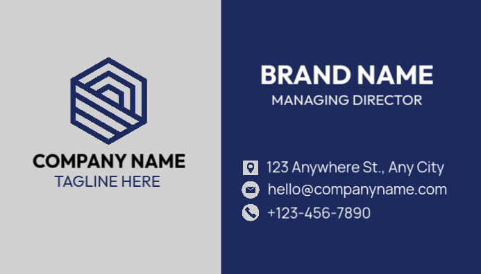 Purple Professional Corporate Brand Business Card Cartão de visita template