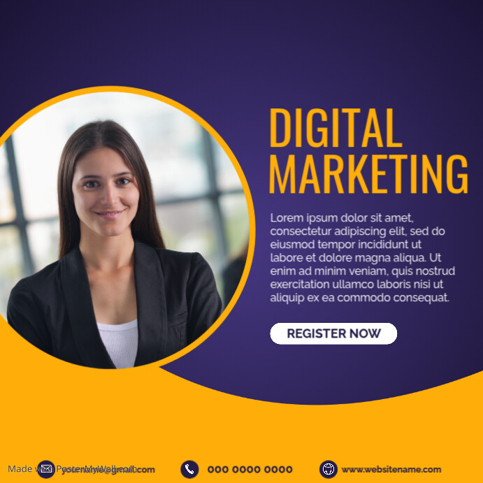 Purple Professional Corporate Business Instagram Post Template ...