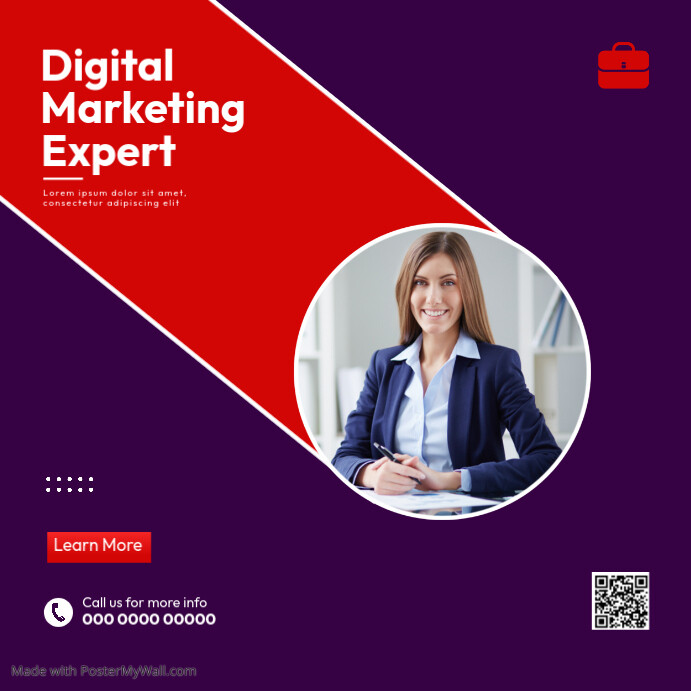 Purple Professional Corporate Business Instagram Post Template ...
