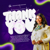 Purple Professional Customer Appreciation Instagram Post template