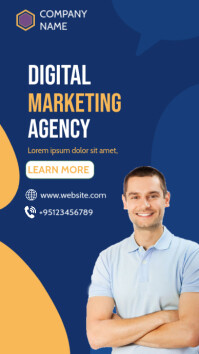 Purple Professional Digital Marketing Agency Instagram Story template
