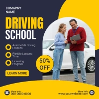 Purple Professional Driving School Instagram template