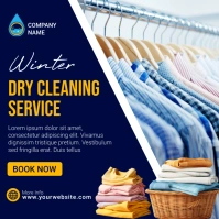 Purple Professional Dry Cleaning Service Inst Instagram Post template