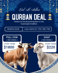 Purple Eid Al Adha Qurban Deal Instagram Portrait Template