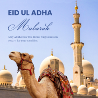 Purple Professional Eid ul Adha Celebration Instagram Post template