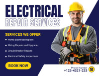 Purple Professional Electrical Flyer (us Letter) template