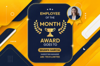 Purple Employee of the Month Iphosta Template