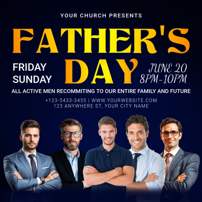 Copy of Purple Professional Father's Day Instagram Post | PosterMyWall