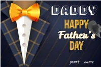 Purple Professional Father's Day Label template