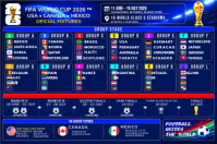 Purple Professional FIFA World Cup 2026 Official Full Fixtures & Schedule Poster Video Plakat template