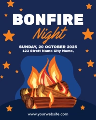 Purple Professional Fireworks Party Instagram Portrait template