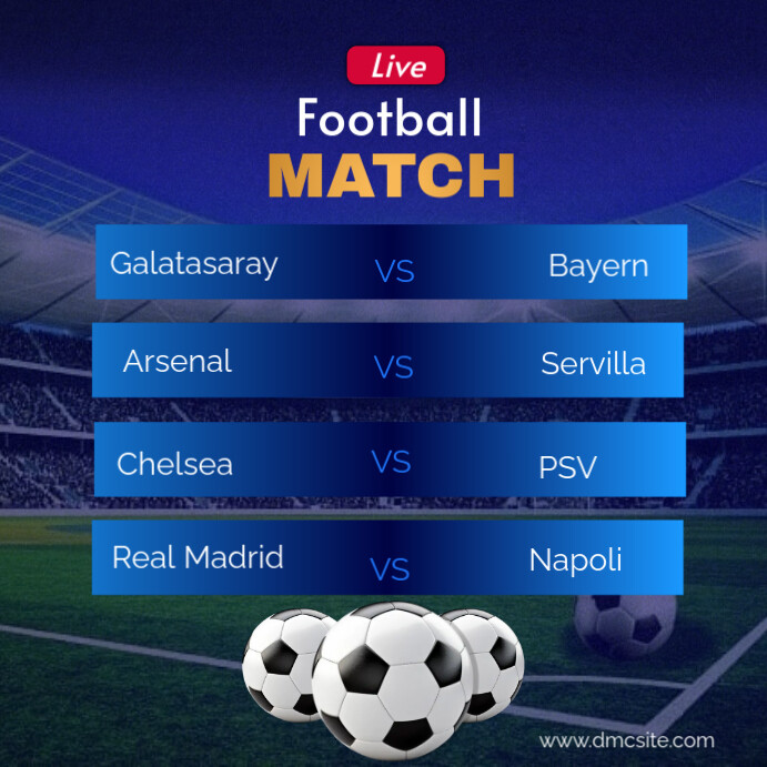 Fixture Post Football Plantilla de Purple Professional Football Fixtures Instagram Post ...