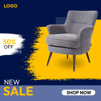 Purple Professional Furniture Sale Ads Instagram Post template