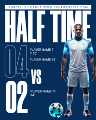 Purple Professional Half Time Instagram Portrait template