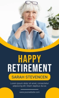 Purple Professional Happy Retirement Us Legal template
