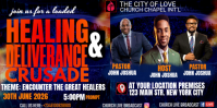 Purple Professional Healing and Deliverance Crusade Eventbrite Banner template