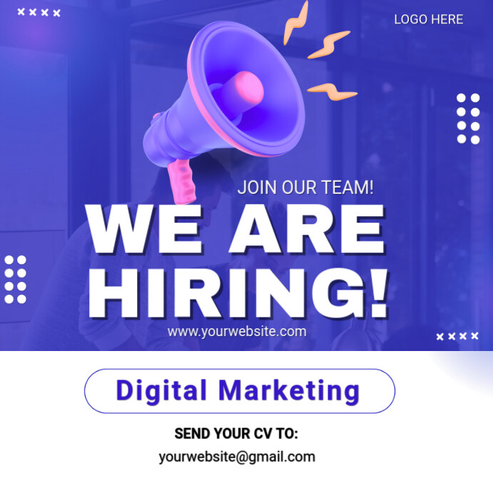 Copy of Purple Professional Hiring Instagram Post | PosterMyWall