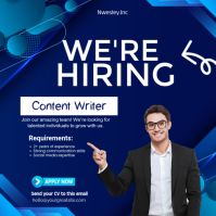 Purple Professional Hiring Square (1:1) template