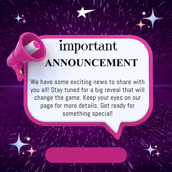 Copy of Purple Professional Important Instagram Post | PosterMyWall