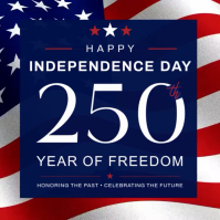 Purple Professional Independence Day Celebration Instagram Post Video template