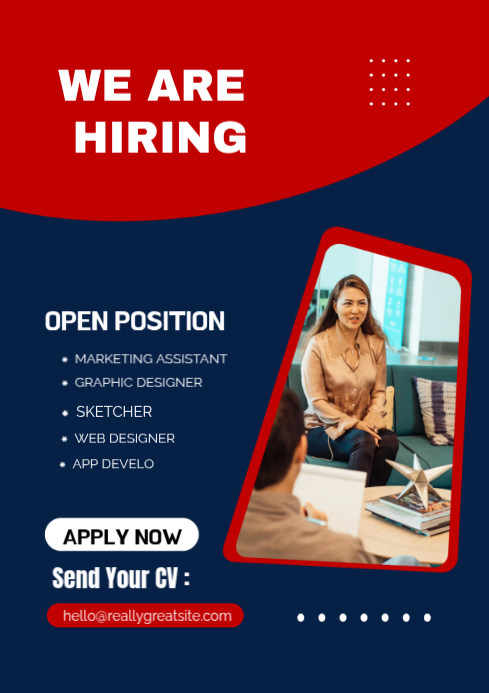 Purple Professional Job Recruitment A4 Template | PosterMyWall