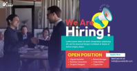 Purple Professional Job Recruitment Facebook Shared Image Video template