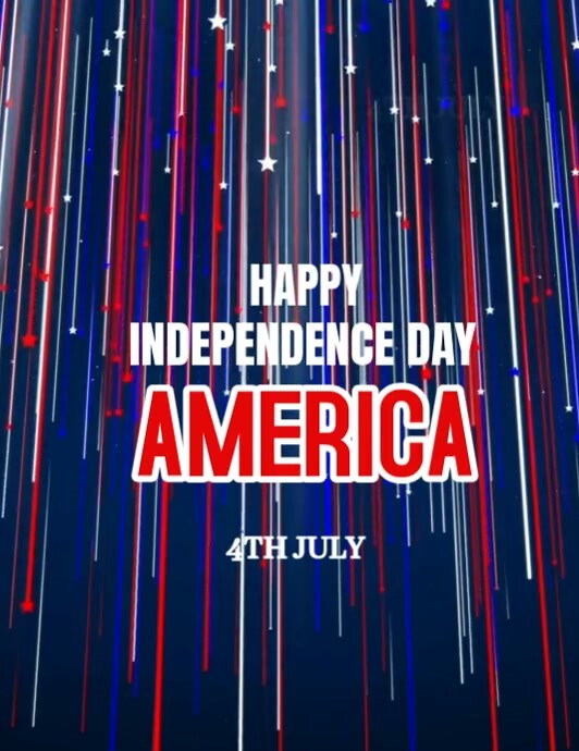 Purple Professional July 4th Independence  Flyer (us Letter) Pamflet (VSA Brief) template