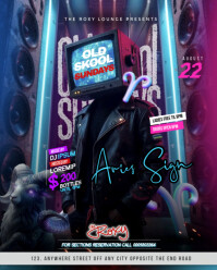 Purple Professional Karaoke Night Flyer  Instagram Portrait template