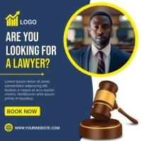 Purple Professional Lawyer Instagram Post template