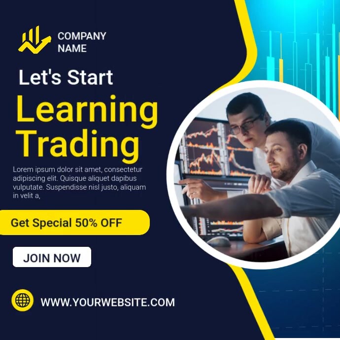 Purple Professional Learning Trading Instagra Instagram Post template