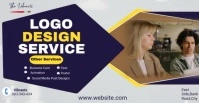 Purple Professional Logo Design Services Facebook Ad Facebook-Anzeige template